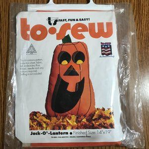 Jack-o-Lantern kit to sew New in package